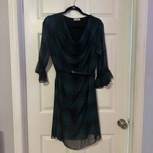 Made in Italy green dress with belt